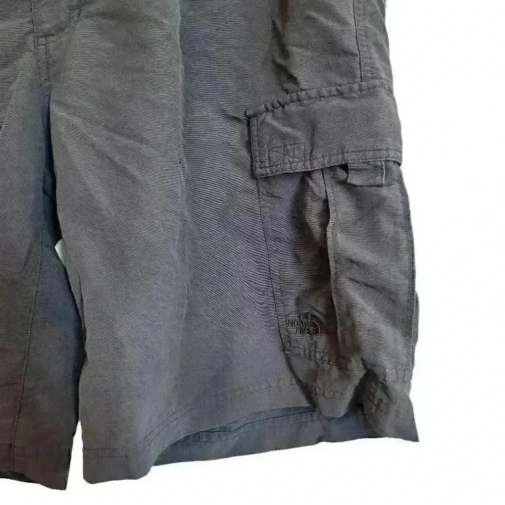 The North Face Men's Charcoal Nylon Cargo Shorts